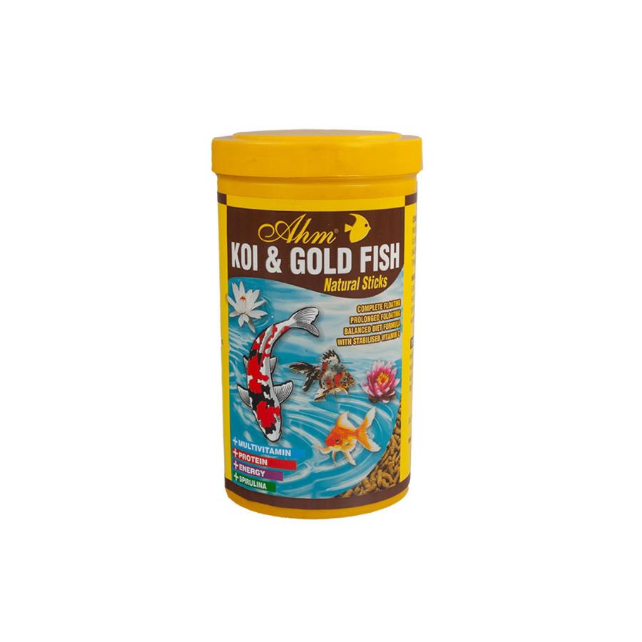 [696-33114] Ahm Koi Gold Fish Natural Sticks Japon Balığı Yemi 1000 Ml