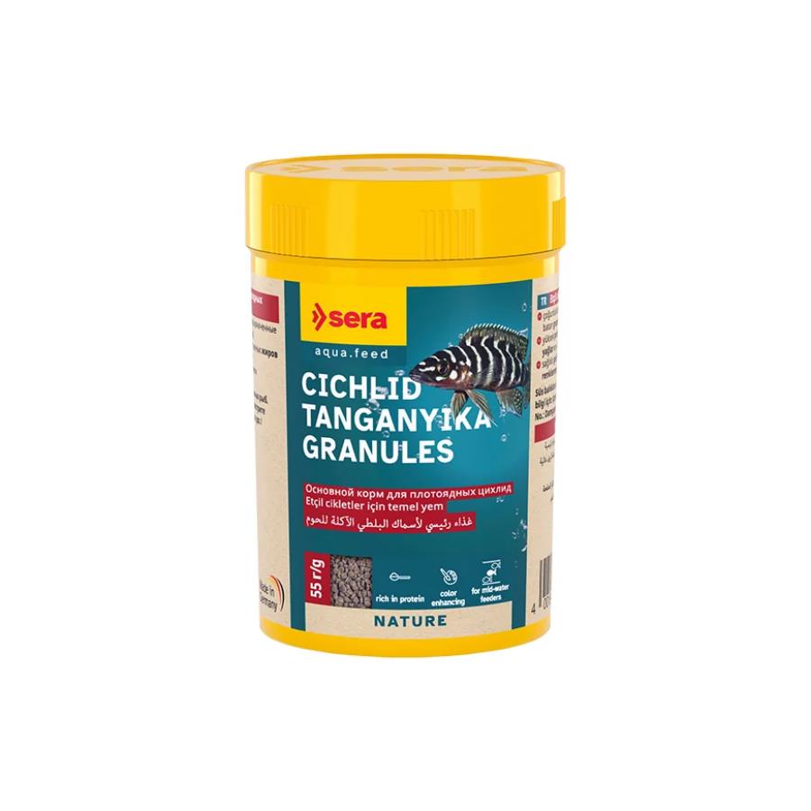[100-0403] Sera Cichlid Tanganyika Granules Granül Cichlid Yemi 100 Ml 55 Gr
