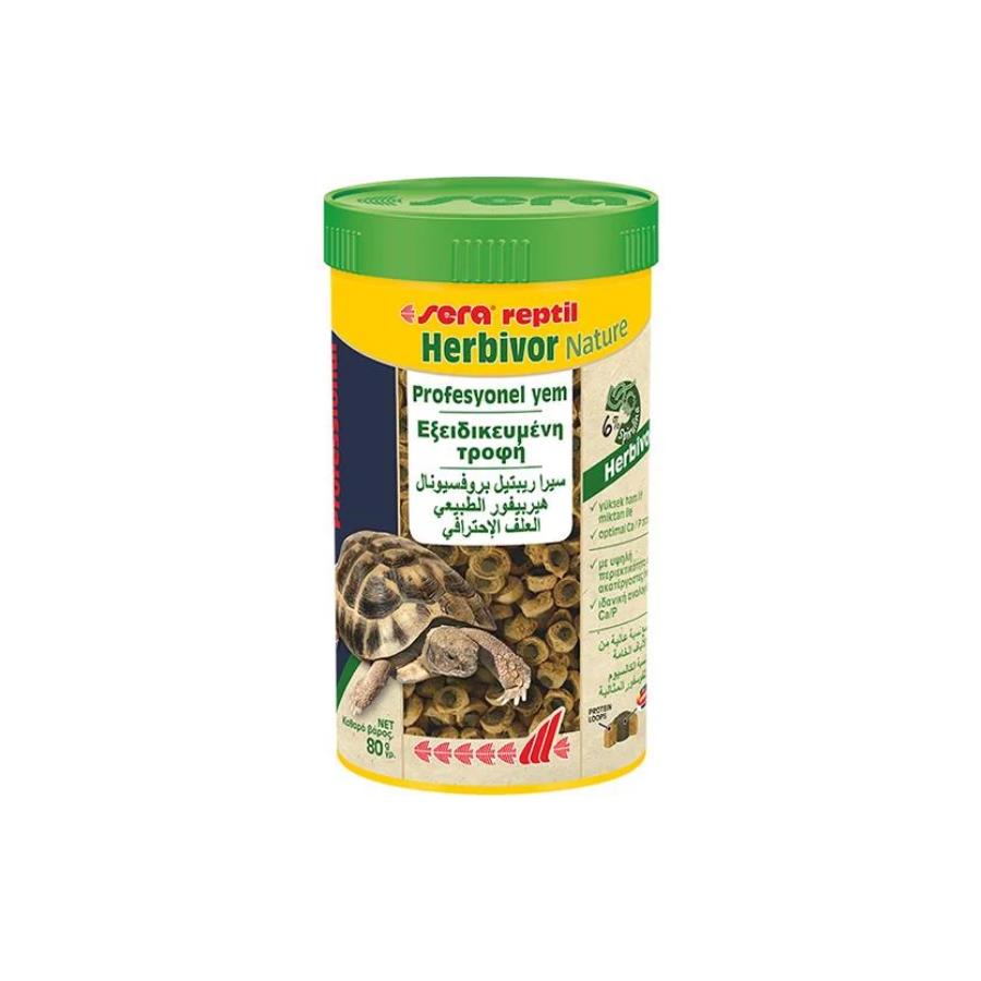 [100-1810] Sera Reptil Herbivor Sürüngen Yemi 250 Ml 85 Gr
