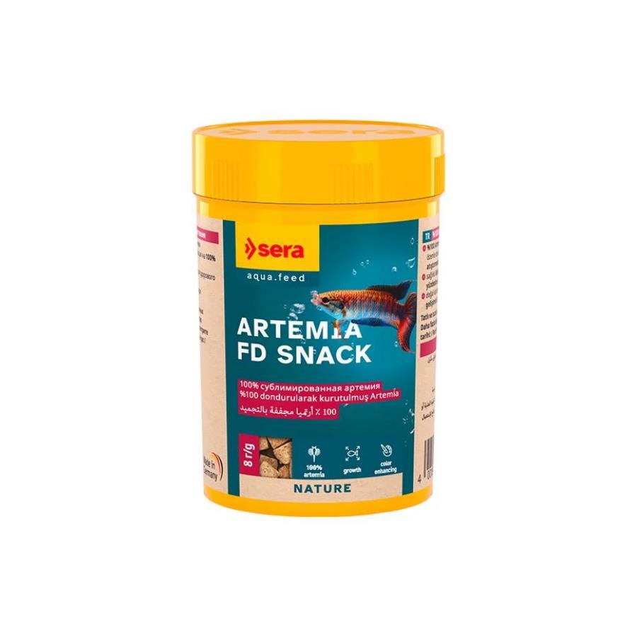 [100-1540] Sera Artemia FD Snack Balık Yemi 100 Ml 8 Gr