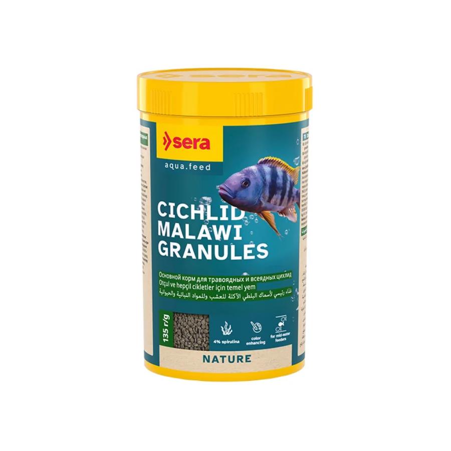 [100-0392] Sera Cichlid Malawi Granules Balık Yemi 250 Ml 135 Gr