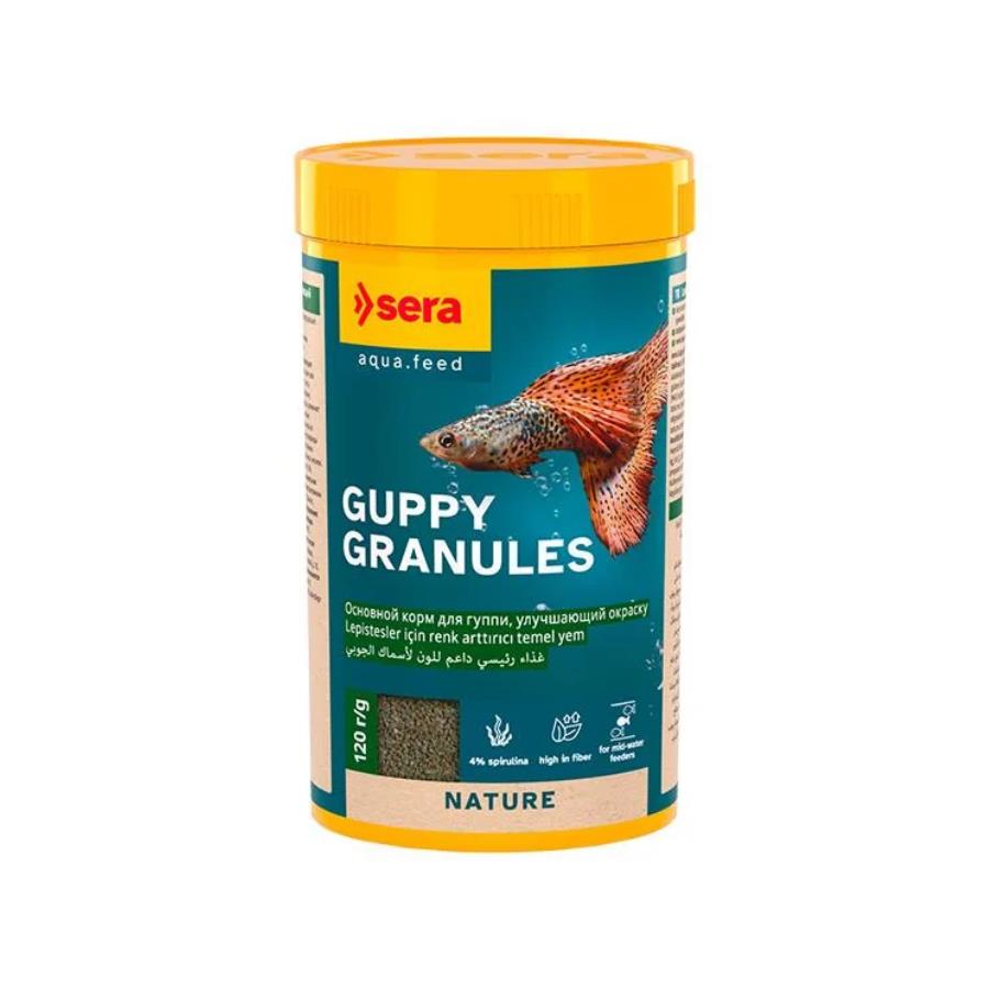 [100-0711] Sera Guppy Granules Lepistes Balığı Yemi 250 Ml 120 Gr