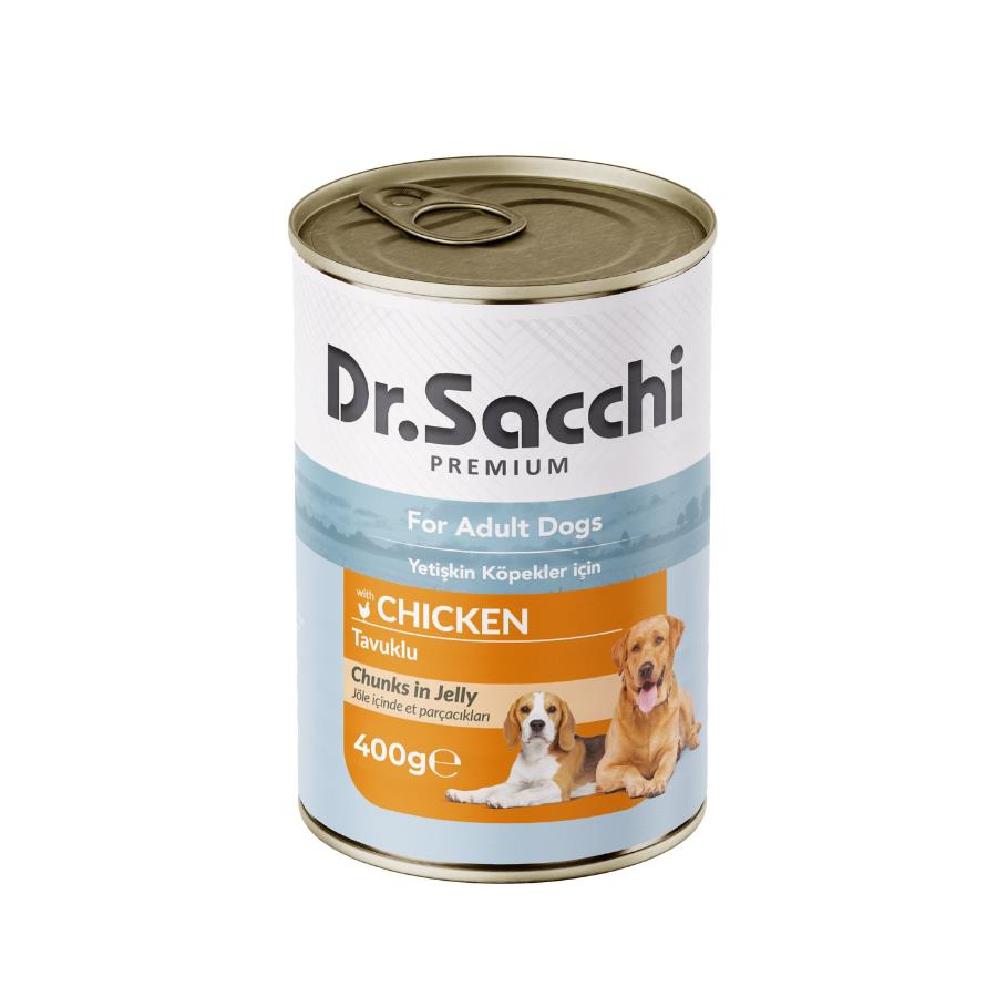 [8690286598111] Dr. Sacchi Tavuklu Köpek Konservesi 400 Gr