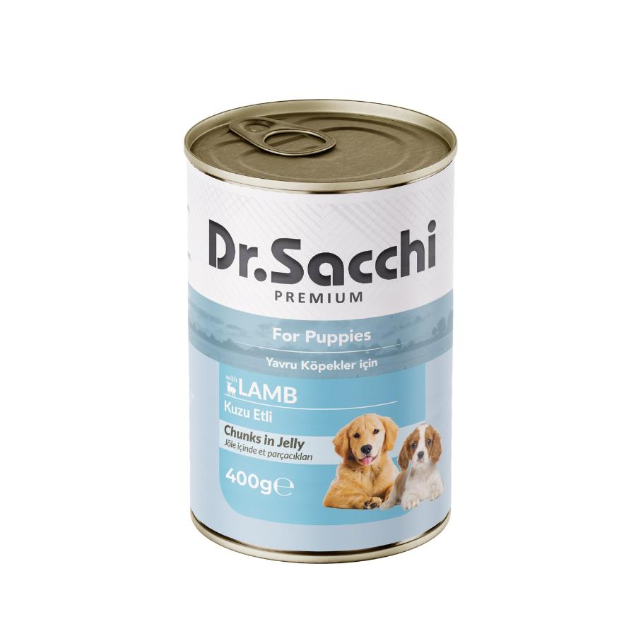 [8690286598128] Dr. Sacchi Kuzu Etli Yavru Köpek Konservesi 400 Gr