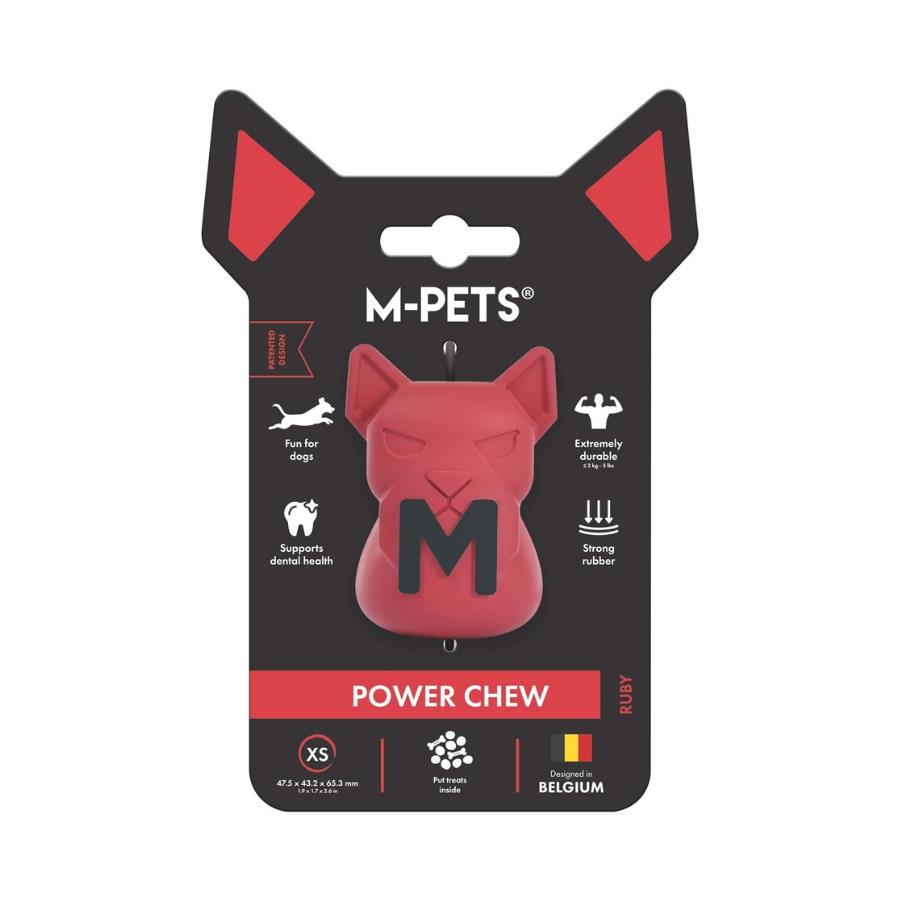 [10674405] M-Pets Power Chew Kauçuk Köpek Ödül Oyuncağı Ruby Xs