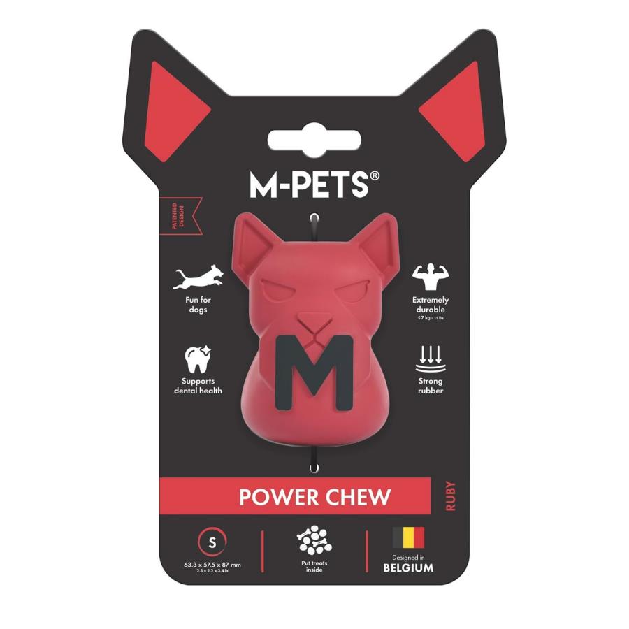 [10674505] M-Pets Power Chew Kauçuk Köpek Ödül Oyuncağı Ruby S