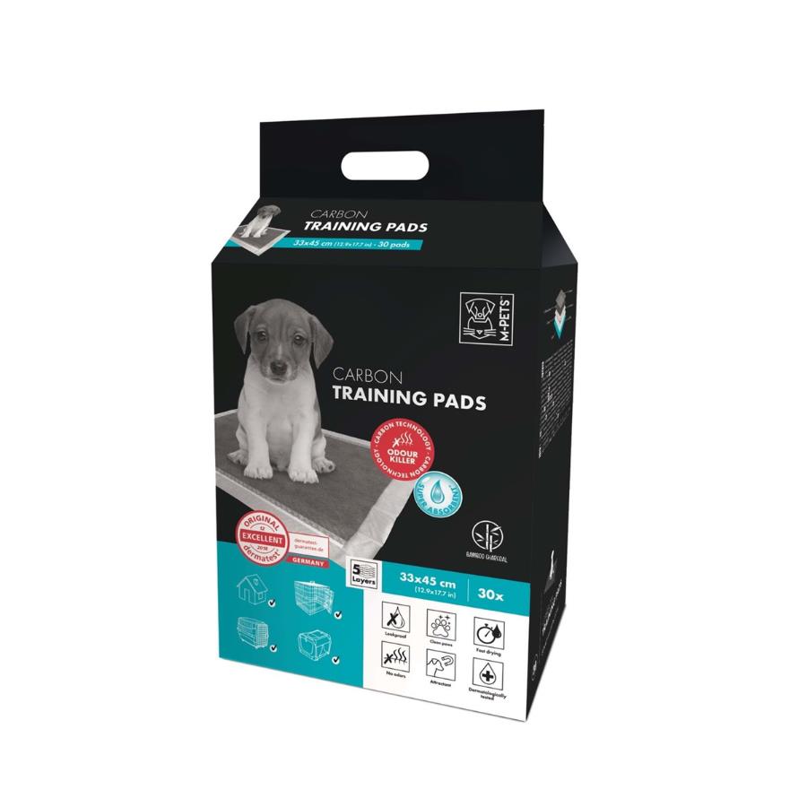 [10164513] M-Pets Carbon Training Pads Karbonlu Yavru Köpek Çiş Eğitim Pedi 33 x 45 Cm 30'lu