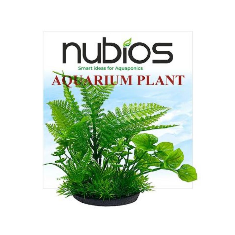 [630-Q736] Nubios Kare Tabanlı Plastik Bitki 17,5 Cm