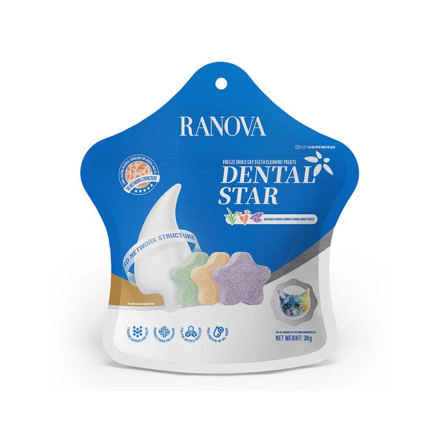 Ranova Dondurularak Kurutulmuş Karışık Dental Kedi Ödülü 36 gr
