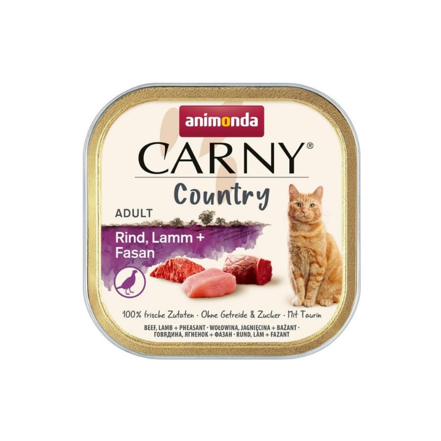 Animonda Carny Country Sığırlı Kuzulu ve Sülünü Yetişkin Kedi Konservesi