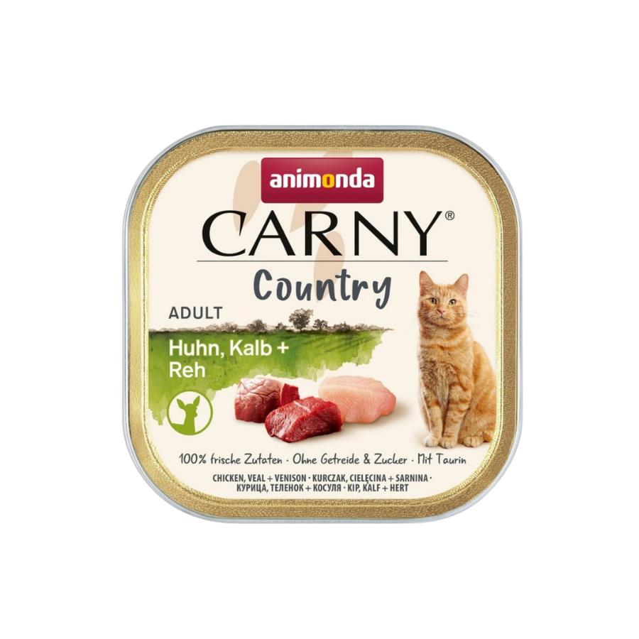Animonda Carny Country Tavuklu Dana Etli ve Geyik Etli Yetişkin Kedi Konservesi