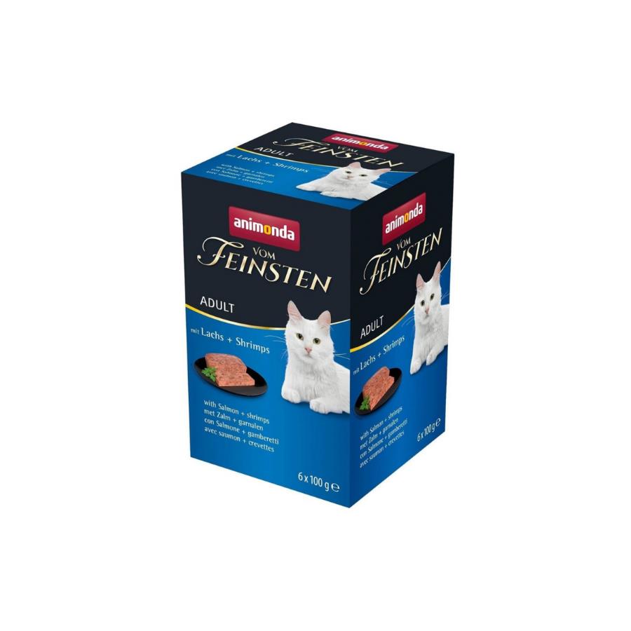 Animonda VomFeinsten Somonlu ve Karidesli Yetişkin Kedi Konservesi 100 gr x 6 Adet