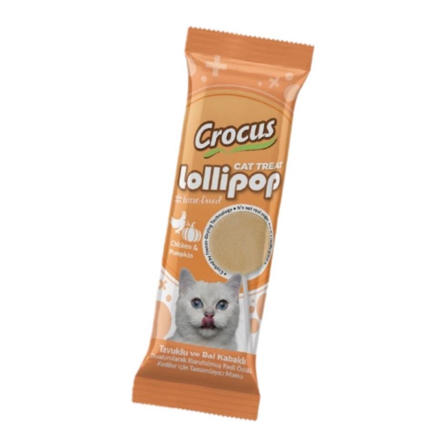 [326-005] Crocus Tavuklu ve Balkabaklı Lolipop Kedi Ödül Maması 1.4 Gr Adet