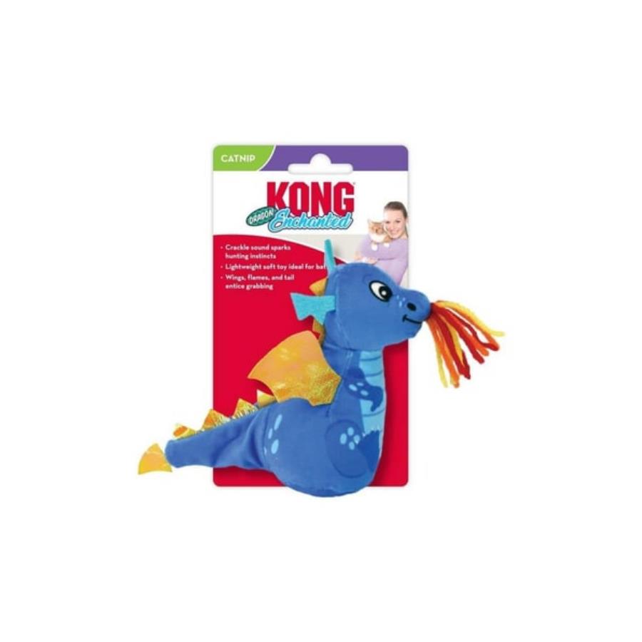 [390-CA92E] Kong Catnipli Ejderha Peluş Kedi Oyuncağı