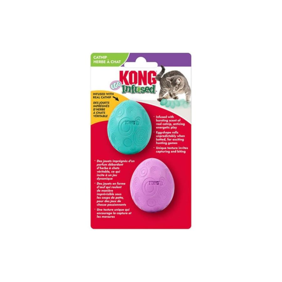 Kong Catnipli Top Yumurta Peluş Kedi Oyuncağı 2'li