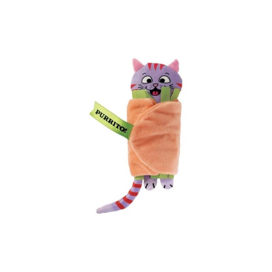 [390-CPP6E] Kong Pull-A-Partz Purrito Peluş Kedi Oyuncağı