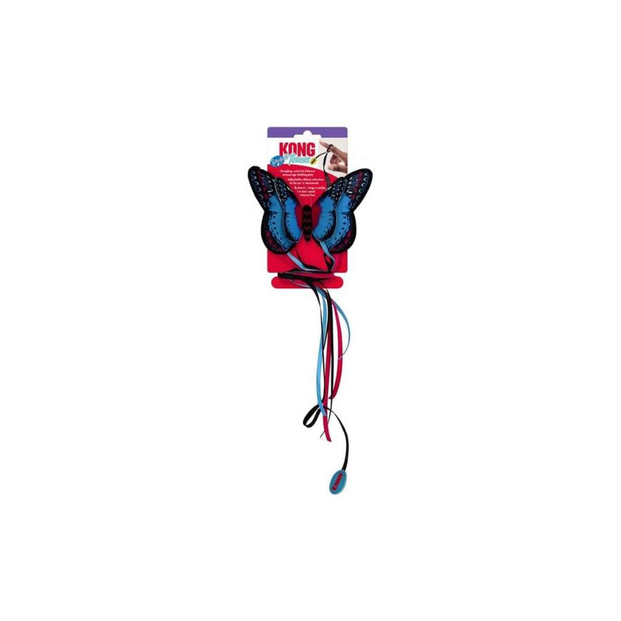 [390-CAT65E] Kong Teaser İpli Kelebek Kedi Oyuncağı