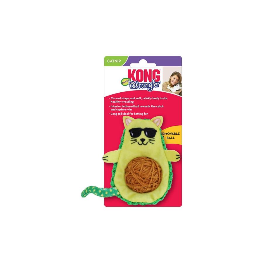 [390-CA462E] Kong Wrangler Catnipli Avokado Kedi Oyuncağı