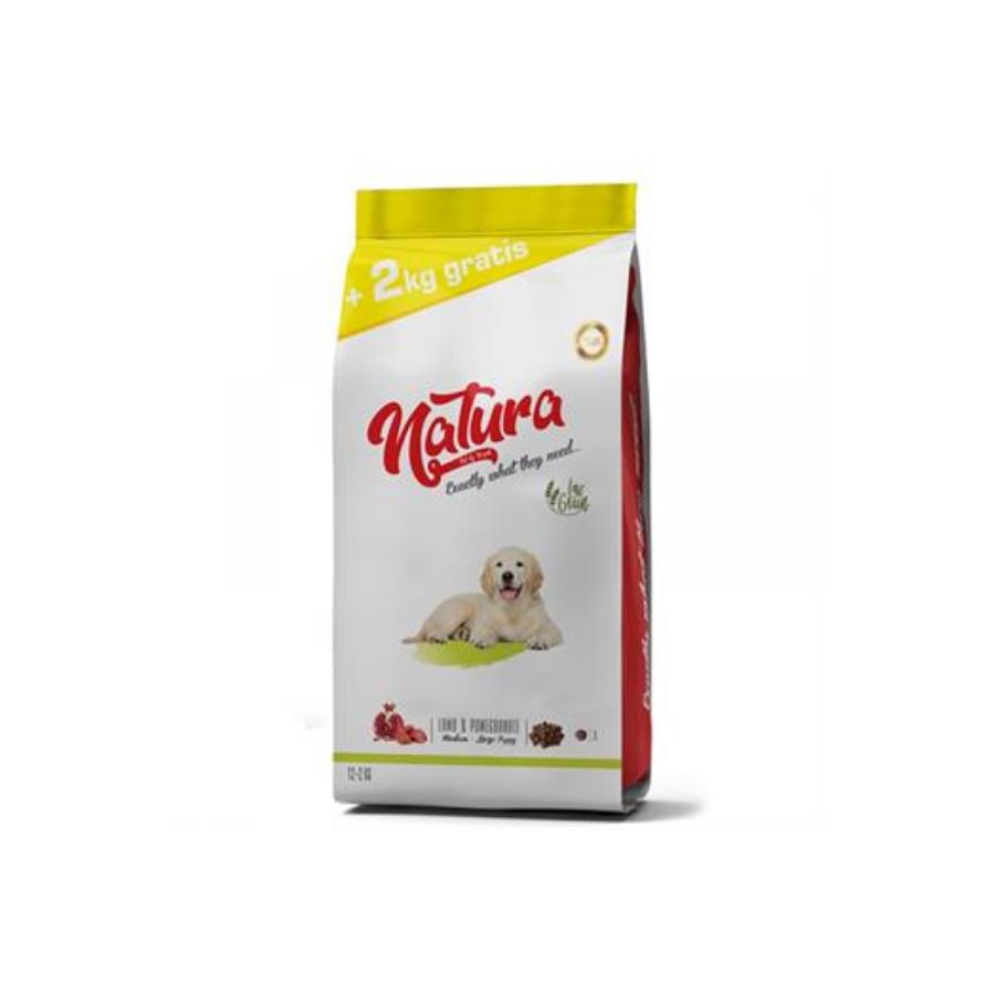 Natura Premium Kuzu Etli Narlı Düşük Tahıllı Yavru Köpek Maması 12 +2 kg