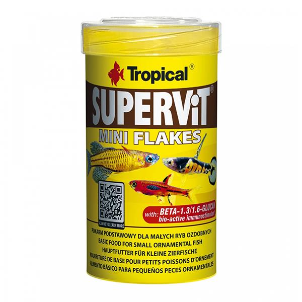 [77113] Tropical SuperVit Mini Flakes Granül Balık Yemi