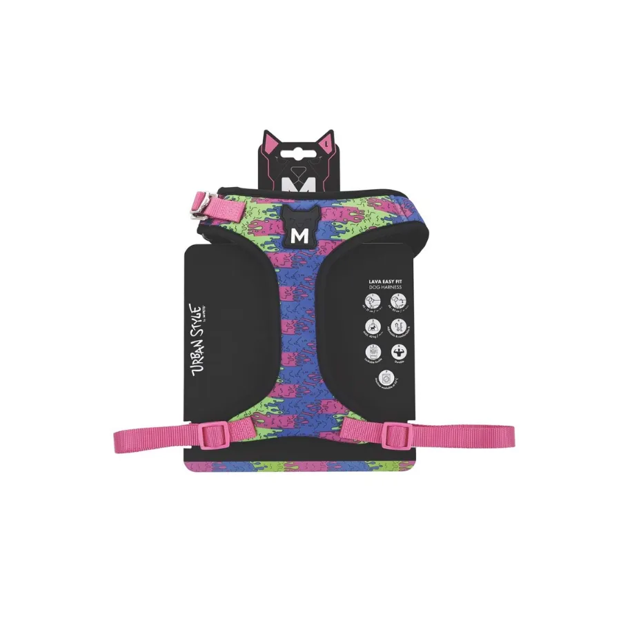 [10871899] M-PETS URBAN STYLE LAVA EASY FİT KÖPEK GÖĞÜS TASMASI (M)