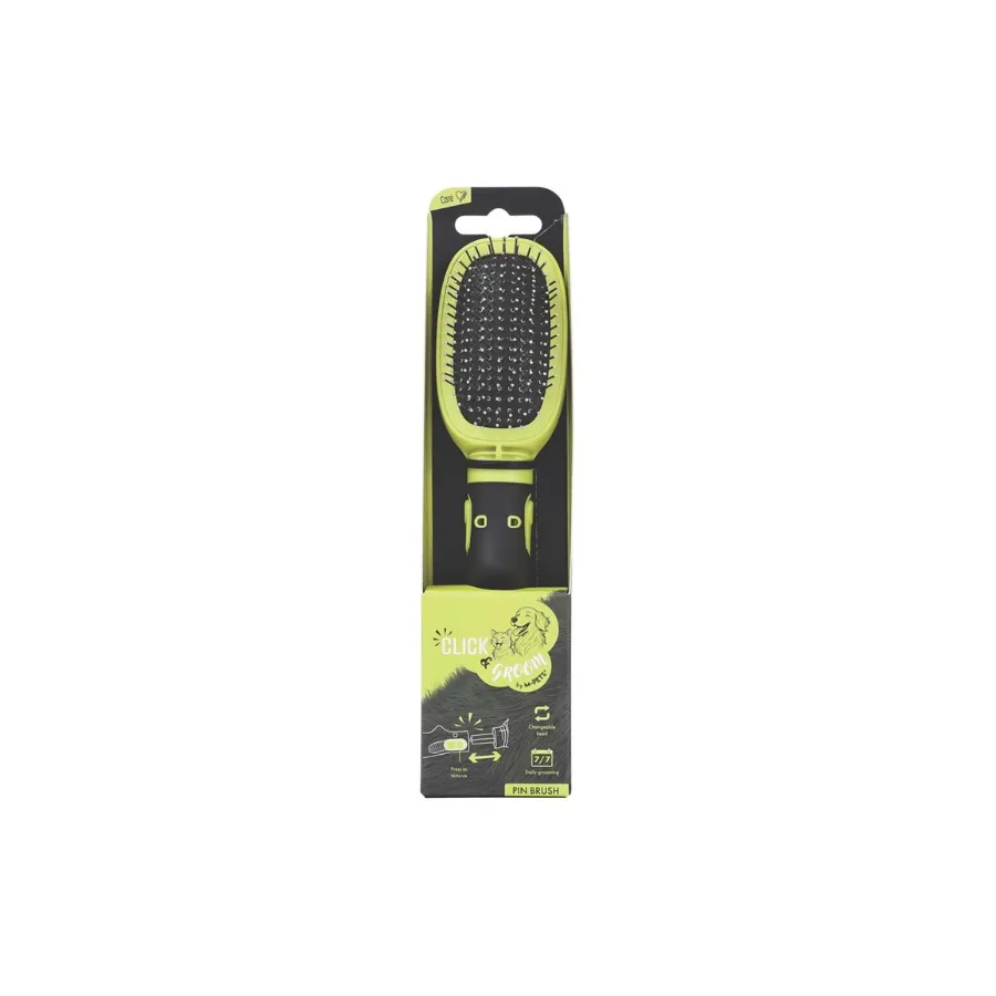 [60107199] M-Pets Clıck And Groom Kedi ve Köpekler İçin Masaj Uclu Fırça