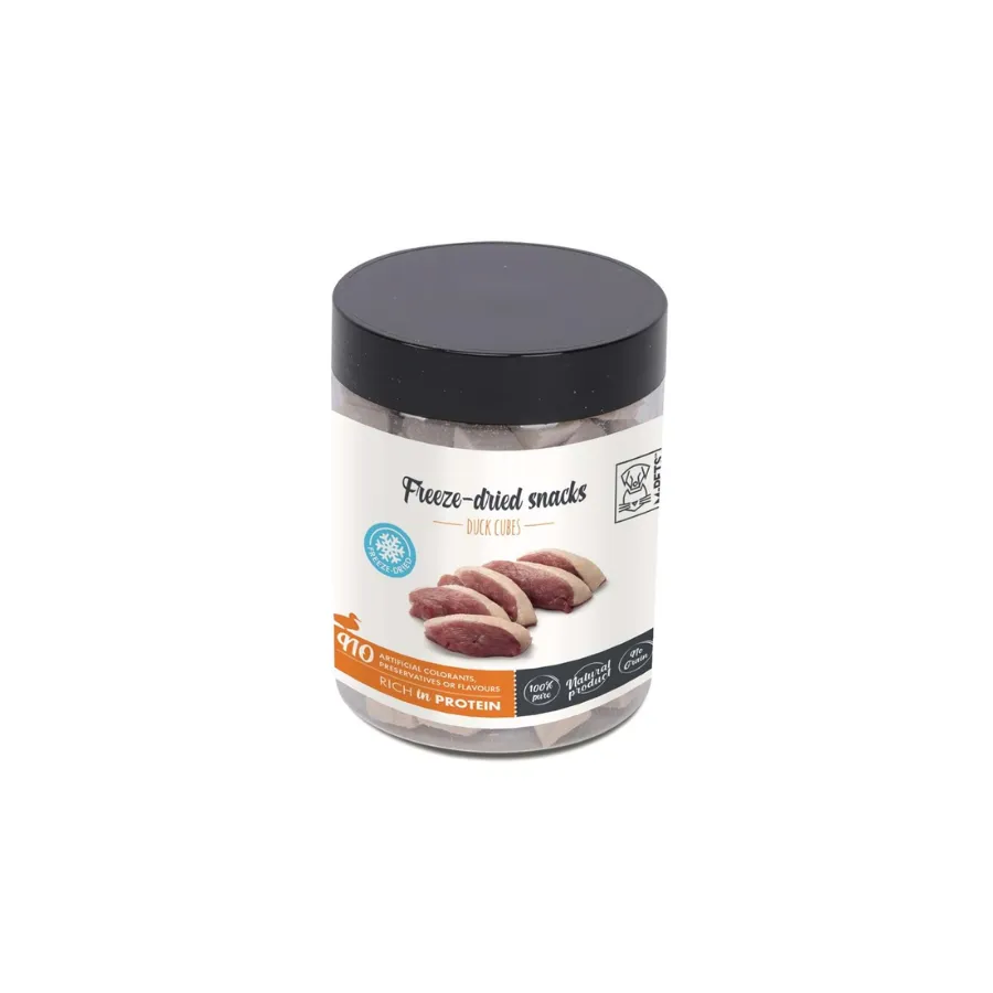 [19028399] M-Pets Freeze Dried Dondurularak Kurutulmuş %100 Ördek Küpleri Köpek Ödülü 30 Gr