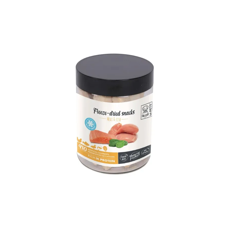 [19028799] M-Pets Freeze Dried Dondurularak Kurutulmuş %100 Et ve Balıklı Köpek Ödülü 30 Gr