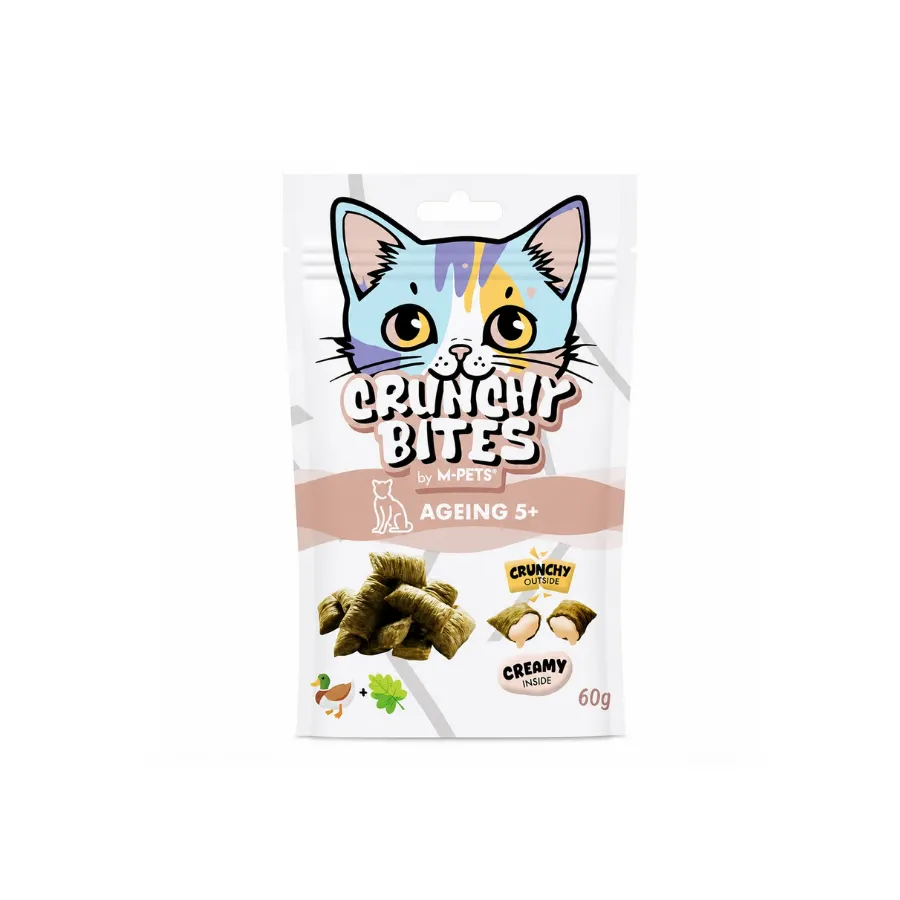 [29015899] M-Pets Crunchy Bites Ageıng 5 Yaş ve Üzeri Kediler İçin Kedi Ödülü 60 Gr