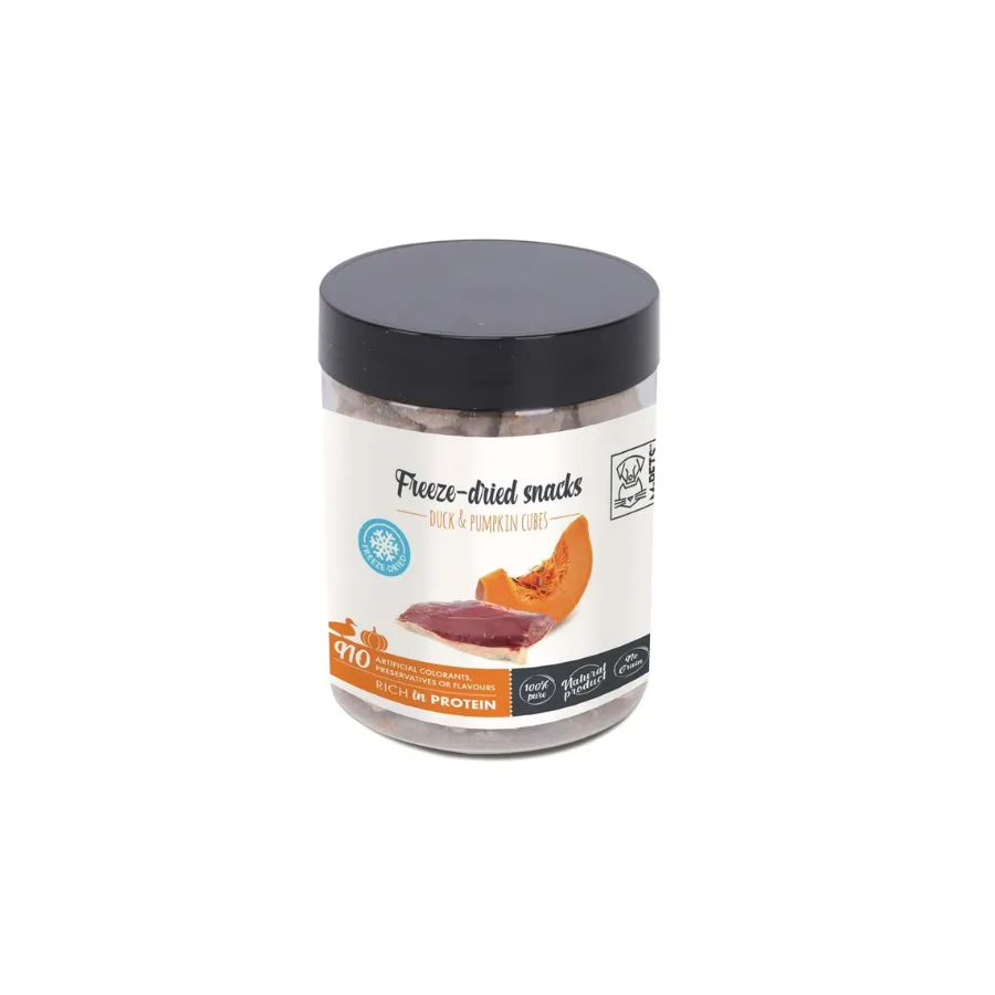 [19028499] M-Pets Freeze Dried Dondurularak Kurutulmuş %100 Balkabağı ve Ördekli Küp Köpek Ödülü 35 Gr