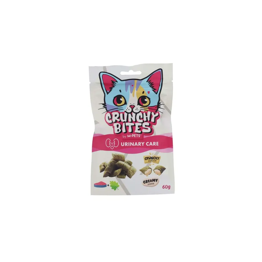 [29016099] M-Pets Crunchy Bites Urinary Care Üriner Sistem Destekleyici Ton Balıklı ve Kedi Otlu Kedi Ödülü 60 Gr