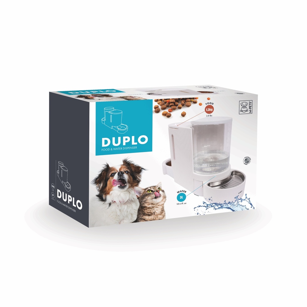 [10436399] M-Pets Duplo Hazneli Mama ve Su Kabı (3 Lt)