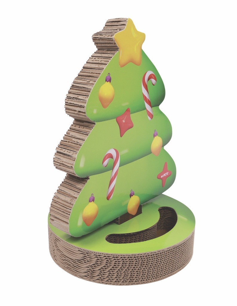 [20639799] M-Pets Christmas Noel Ağacı Kedi Tırmalama Kartonu