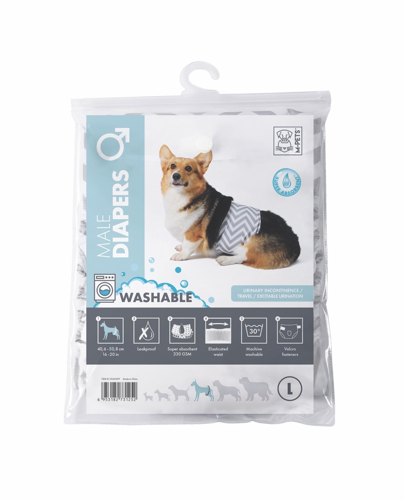 [10169799] M-Pets Erkek Köpekler İçin Yıkanabilir Külot (XL)