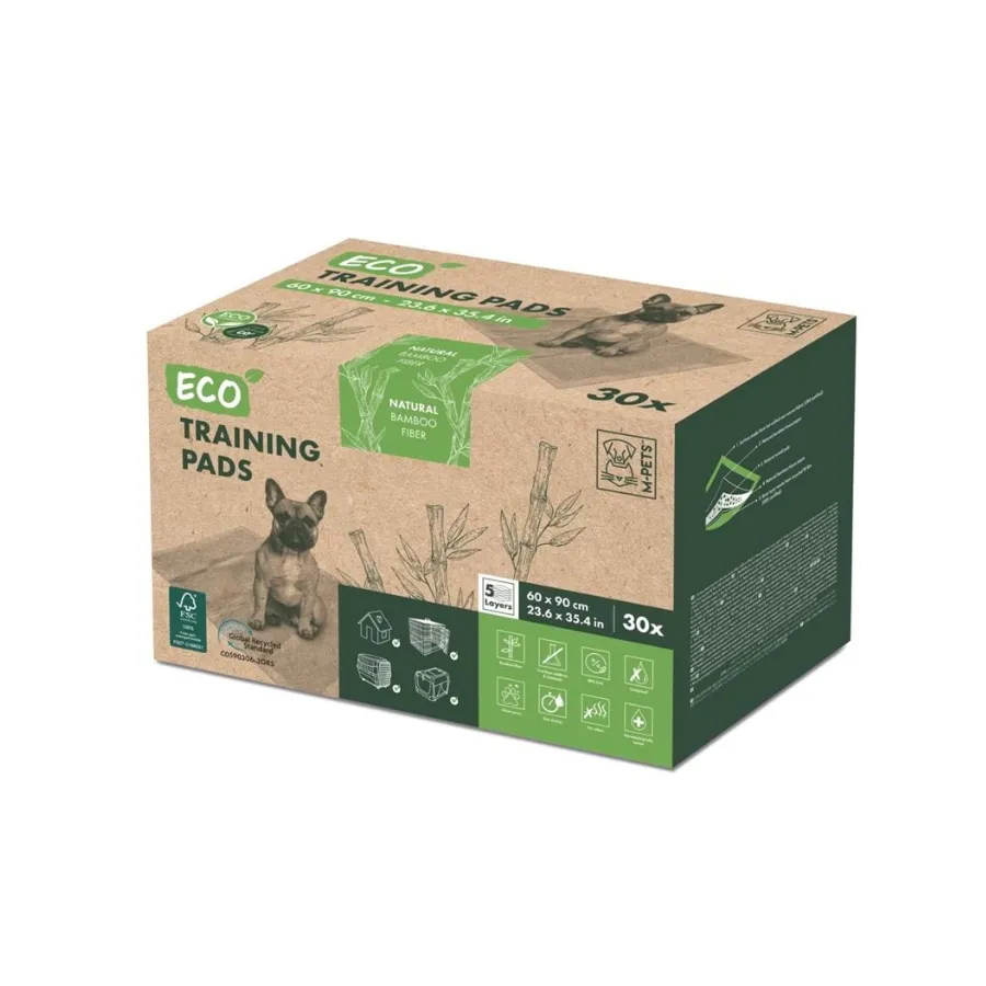 M-Pets Eco Bamboo Köpek Çiğ Eğitim Pedi 60x90 Cm 15 Adet