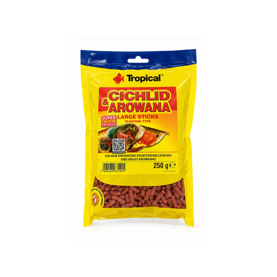 [63544] Tropical Cichlid&Arowana Large Sticks Arowana Balığı Yemi 250 Gr