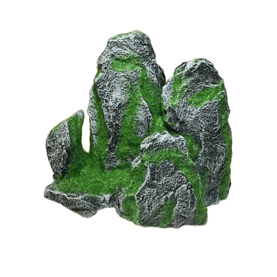 [200-U852] Dophin Yosun Kaplı Akvaryum Dekoru 20x10x17 Cm