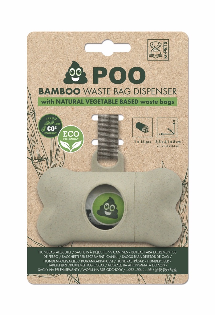 [10118299] M-Pets Poo Bambu Dışkı Toplama Seti 15 Yaprak