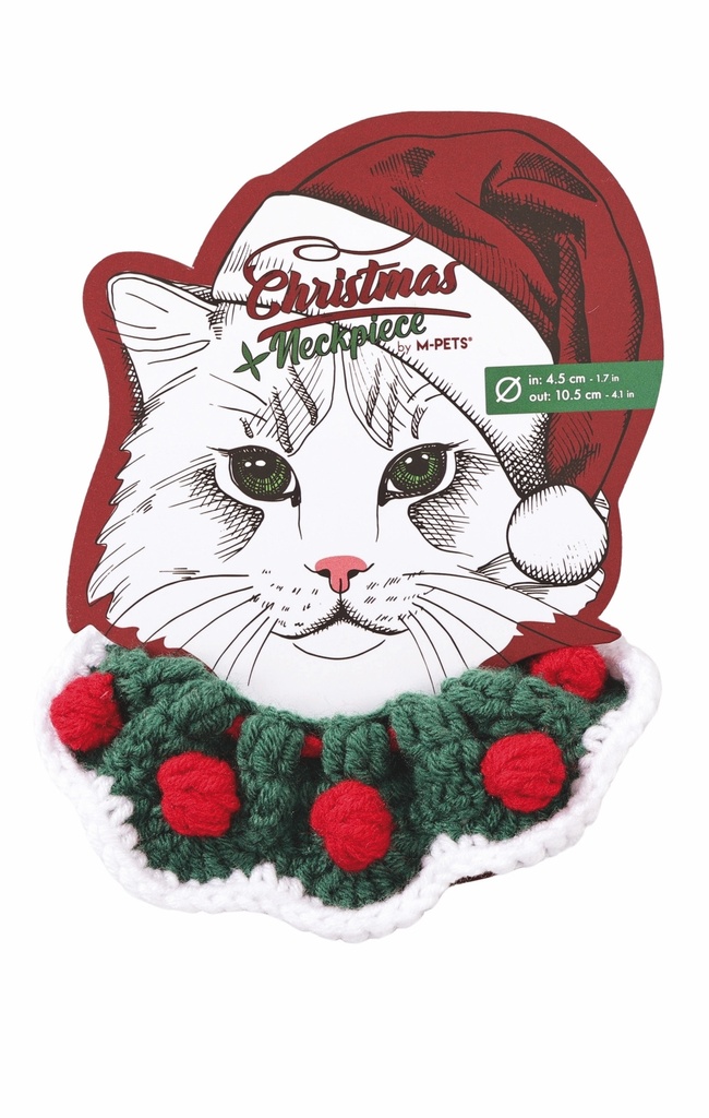 [20803999] M-Pets Christmas Yeşil Kedi Kolyesi