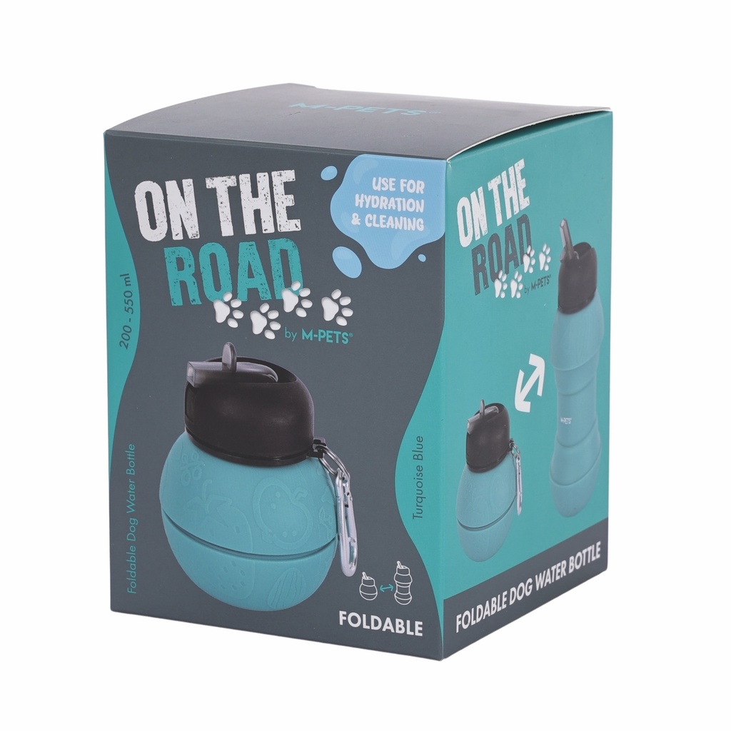 M-Pets On The Road Kedi ve Köpekler İçin Katlanabilen Seyahat Suluğu