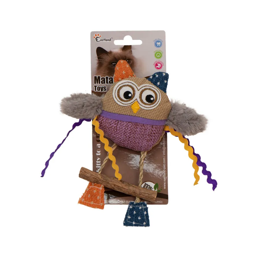 [520-551421] Eastland Catnipli Peluş Baykuş Kedi Oyuncağı 16 Cm