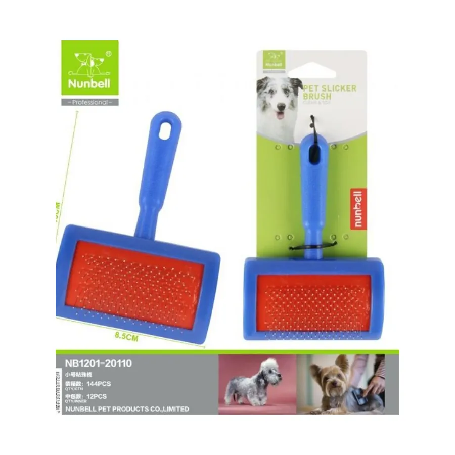 Nunbell Kedi ve Köpekler İçin Mavi İnce Telli Tarak S