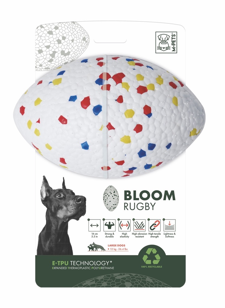 [10646599] M-Pets Bloom Parçalanmaz Rugby Köpek Oyun Topu