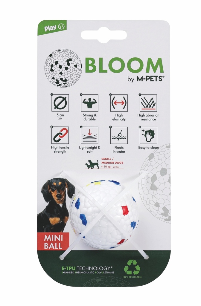 [10677799] M-Pets Bloom Mini Parçalanmaz Köpek Oyun Topu