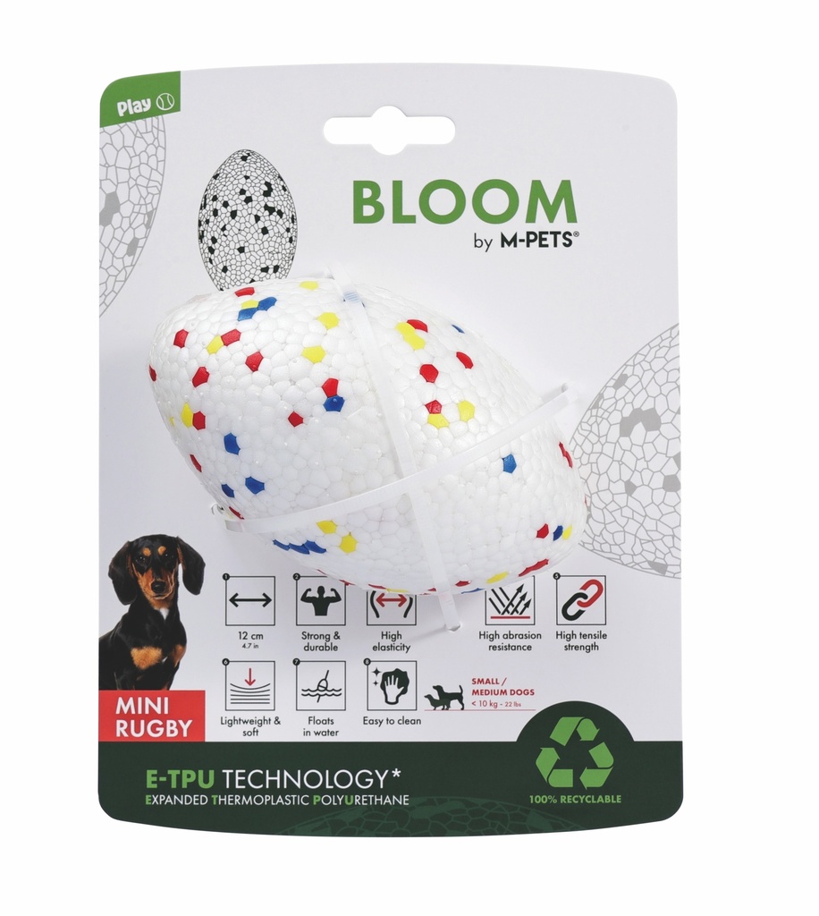 [10677899] M-Pets Bloom Mini Parçalanmaz Rugby Köpek Oyun Topu