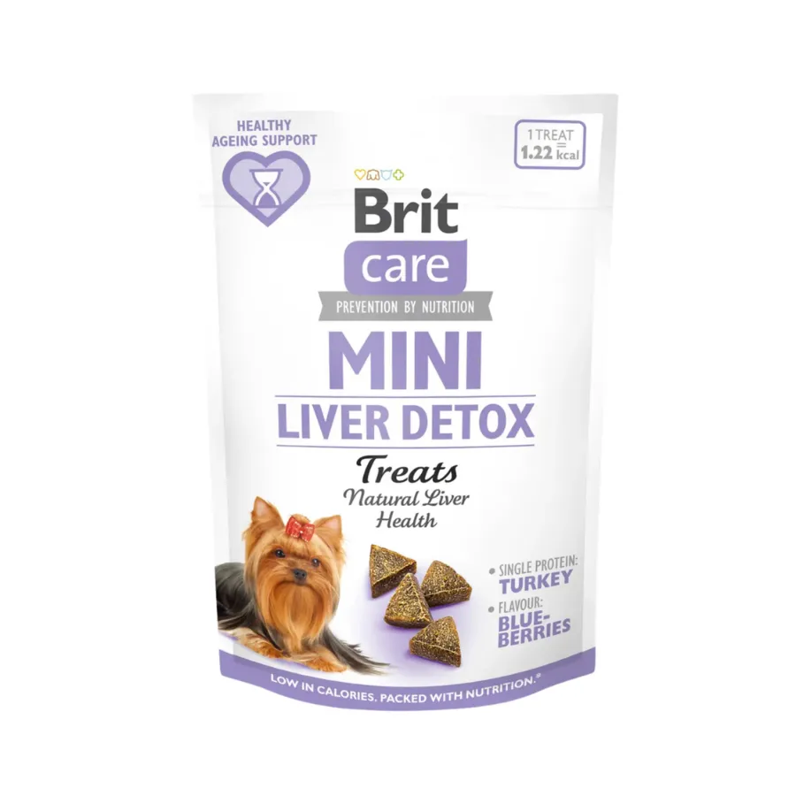 Brit Care Mini Treats Liver Detox Hindili Yarı Nemli Küçük Irk Köpek Ödül Maması 50 Gr