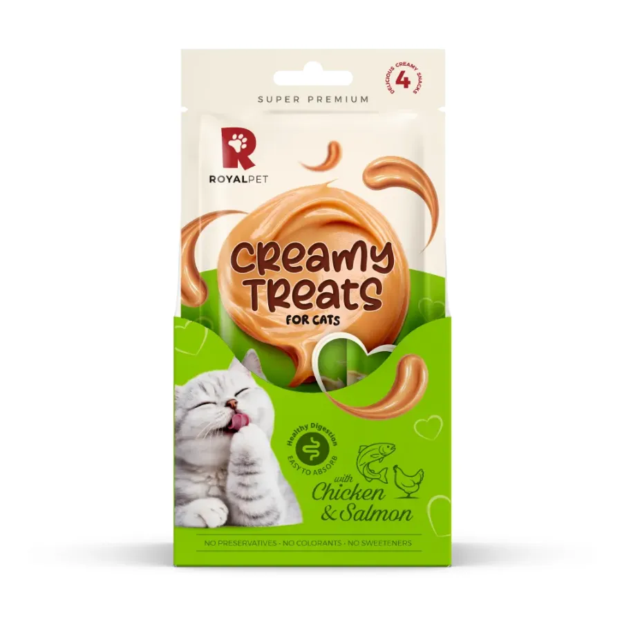 [8681465614012] Royalpet Tavuklu ve Somonlu Kedi Kreması 14 Gr